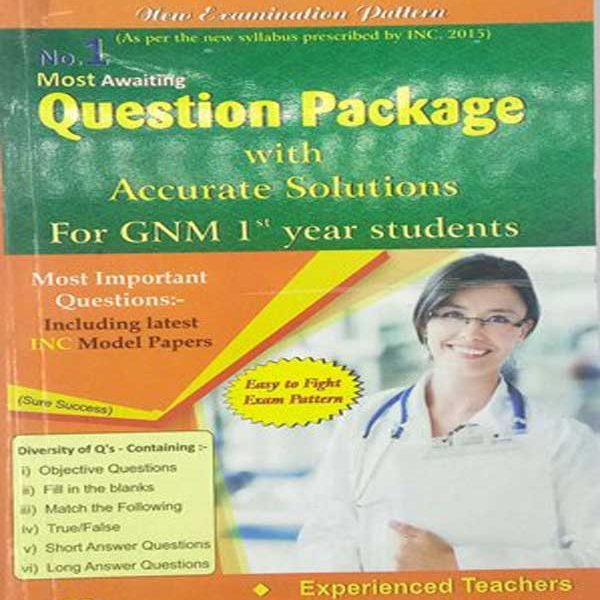 Amit Question Package With Accurate Solutions Including Latest INC Model Papers 3rd Edition 2019 Useful For GNM 1st Year Students