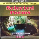 JNVU JOHPUR SELECTED POEMS B.A. PART-3 BY A.K. MAHESHWARI & B.S. JAIN
