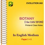 Latest Botany Optional For IAS IFoS By Evolution Coaching