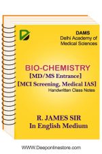 Biochemistry Notes By R.James DAMS Coaching For Medical PG Entrance