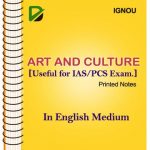 Art And Culture By IGNOU for IAS Prelims Cum Mains In English