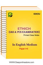 Ethics Notes In English by IGNOU for IAS Mains Entrance