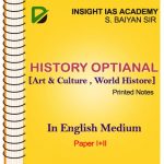 Art and Culture Plus World History By Balyan Sir- Printed Notes for GS