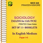 Sociology Printed Notes By Praveen Kishore NICE IAS Mains English Medium