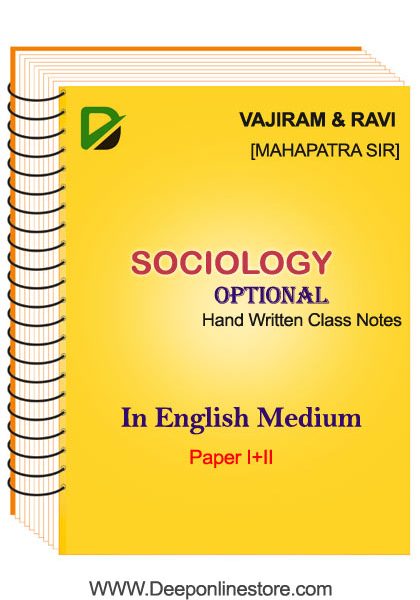 Sociology Optional Class Notes By Mahapatra Sir of Vajiram and Ravi