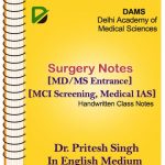 SURGERY Notes By Dr.Pritesh Singh DAMS Coaching Medical PG Test