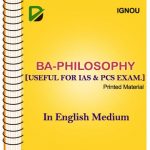 IGNOU Printed Notes BA Philosophy IAS Mains In English Medium