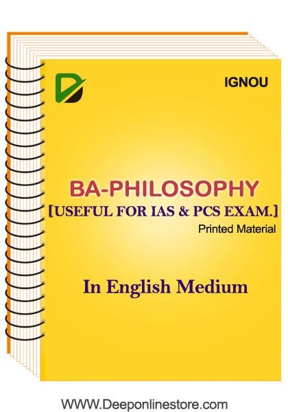 IGNOU Printed Notes BA Philosophy IAS Mains In English Medium