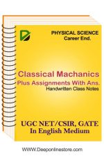 Classical Mechanics Class Notes For UGC NET Entrance Test By Career Endeavour