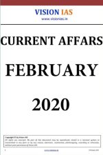 Vision Current Affair Monthly February 2020 English Midium