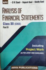 Analysis Of Financial Statements For Class-12th CBSE Part-B By Dk Goel  Arya Publication