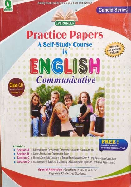 Evergreen English Communicative ( A Study Course) Practice Paper For Class-10 Term-1&2