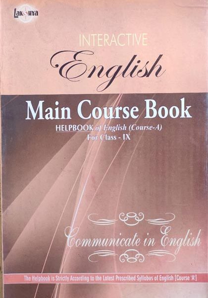 English Main Course Book For Class-9th By Lakshya Publication