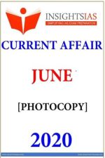 Insight On India Current Affair June Month 2020 Photocopy (InsightsIAS)