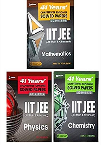 Arihant 41Year Chepterwise An Topicwise Solved Paper (2019-1979) Set Of 3Books (Physics Chemistry Mathematics) For JEE , IIT