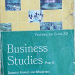 Business Studies Part-2(Business Finance And Marketing ) For Class-12