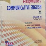 MBD Helpmate In Communicative English Vol-2 For Class-10th Term-1 DP Bhanot
